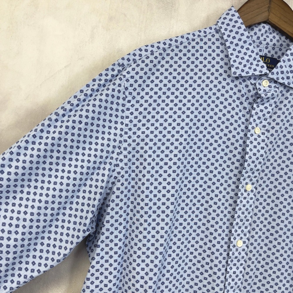Polo Ralph Lauren Button Down Shirt Mens XL Classic Fit Preppy Nautical Coastal - Picture 4 of 14